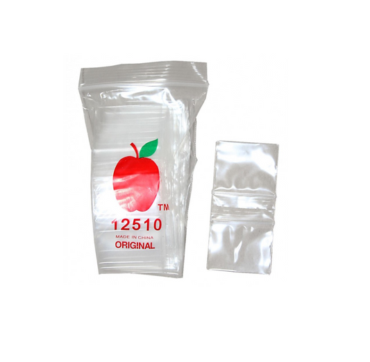 Mini Zip Lock Baggies 1.25" x 1" 10 Bundles Of 100 Bags Per Bundle