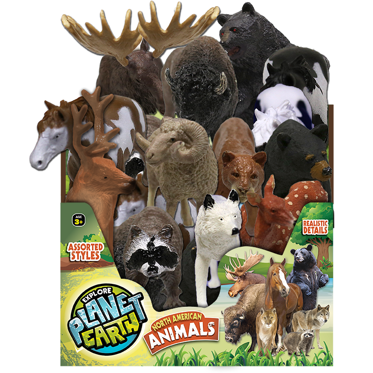 JA-RU North American Animals 24/Display