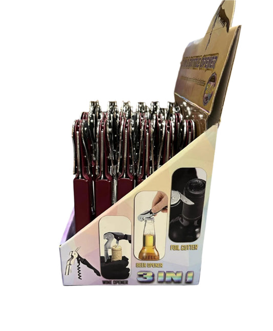 3 IN 1 Bottle Opener 24/display