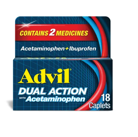 Advil Dual Action 18ct Per Bottle 6bx