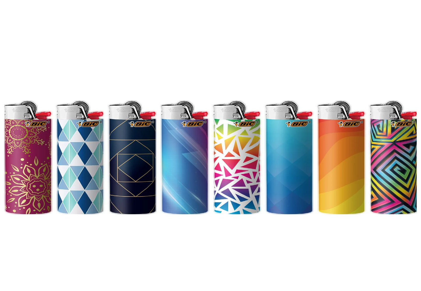 Bic Geometric Lighters 50ct