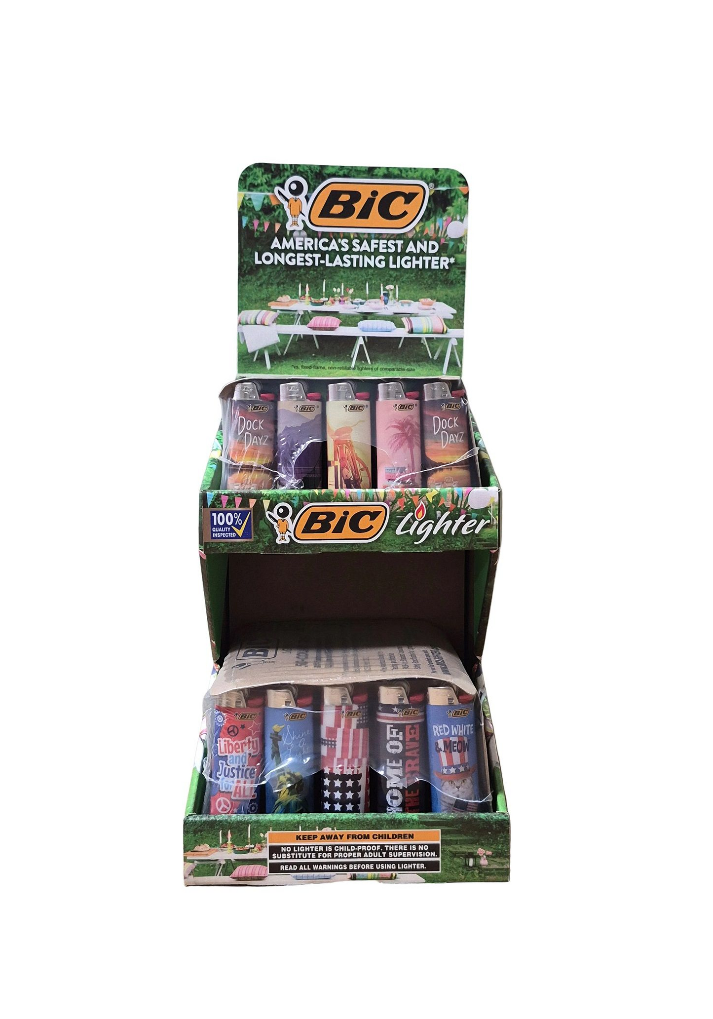 Bic 2 Tier 100ct Lighter Display