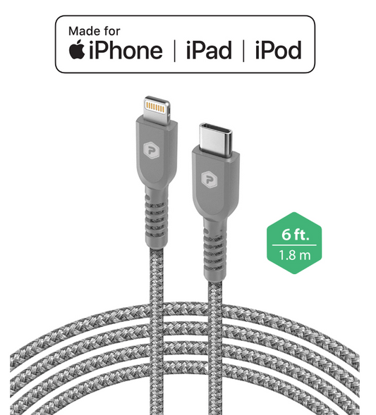 Type C to Lightning 6ft Braided cable