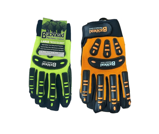 Buckhead Heavy Duty Mechanic Large Gloves 12/pk