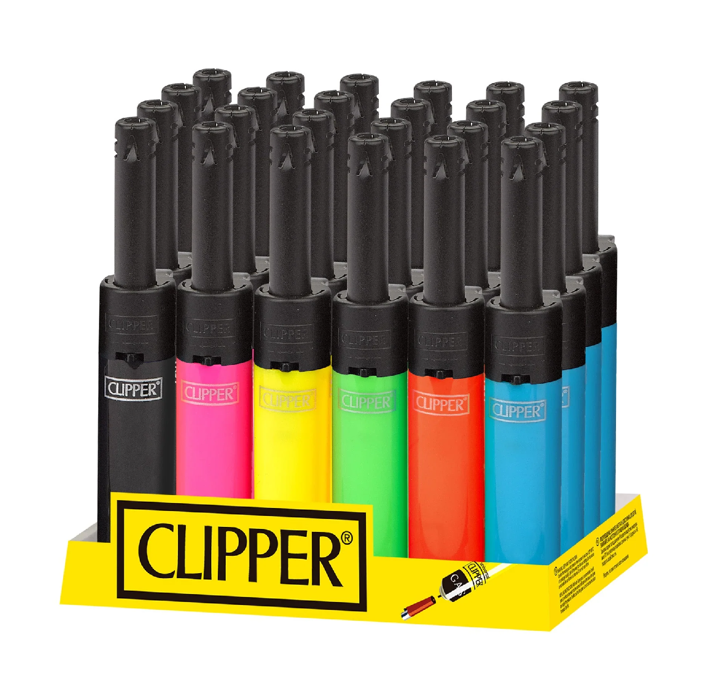 Clipper Minitube Neon Color Lighters 24/tray