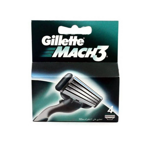 Gillette Mach 3 Refill Blades 4 Pack 10/bx