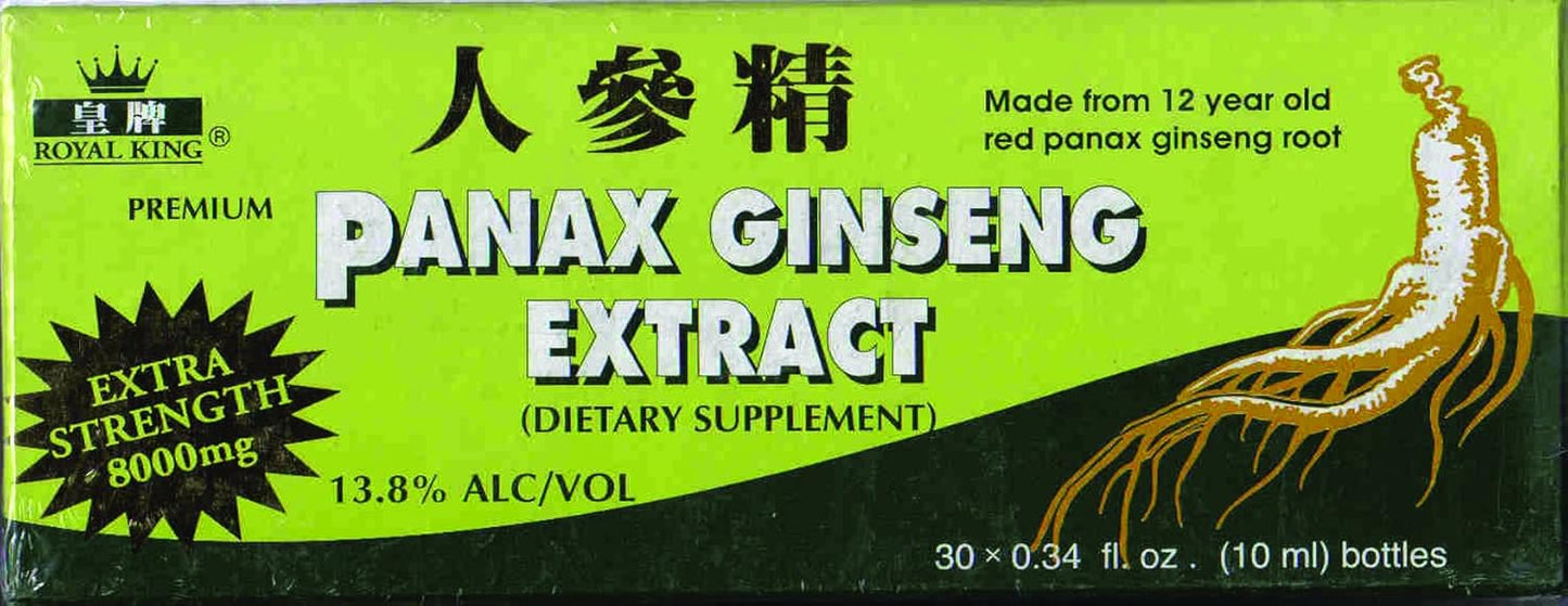 Green Panax Ginseng with Alcohol 8000 mg 30bx