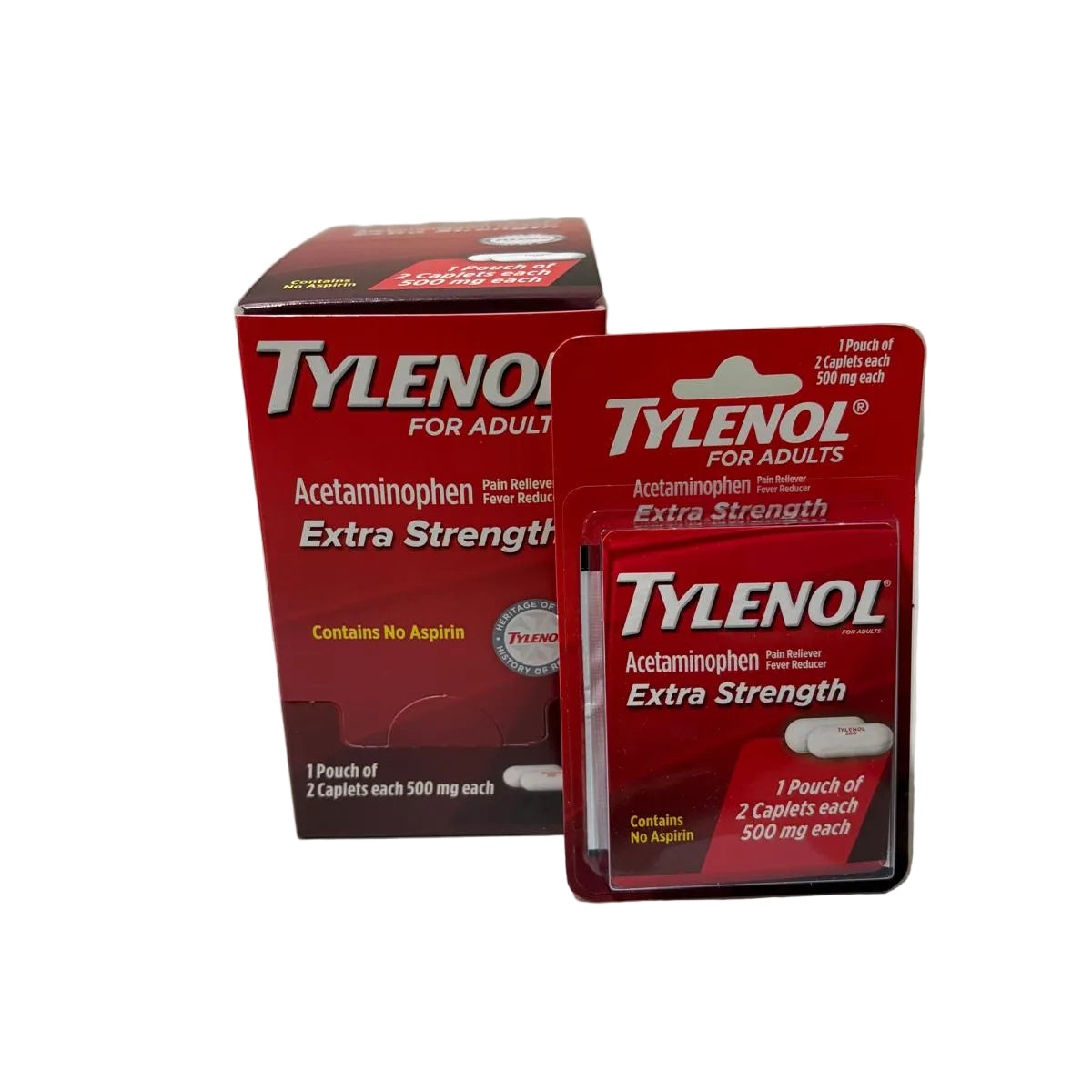 Hanging Blister Pack Tylenol Extra Strength 6/cards