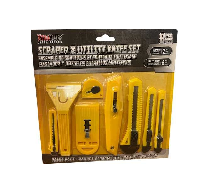 Scraper & Utility Knife Set 6/bx