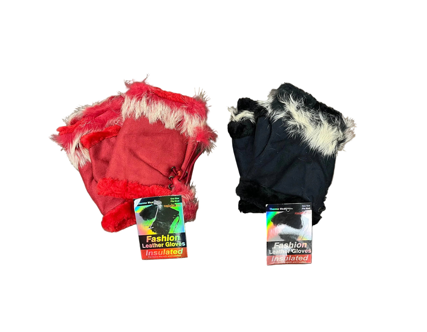 Ladies Winter Fingerless Gloves 12/bx