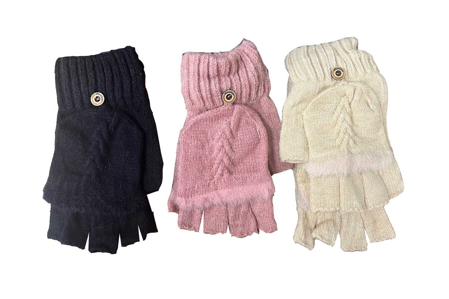 Ladies Winter Flap Mitten Gloves 12/bx