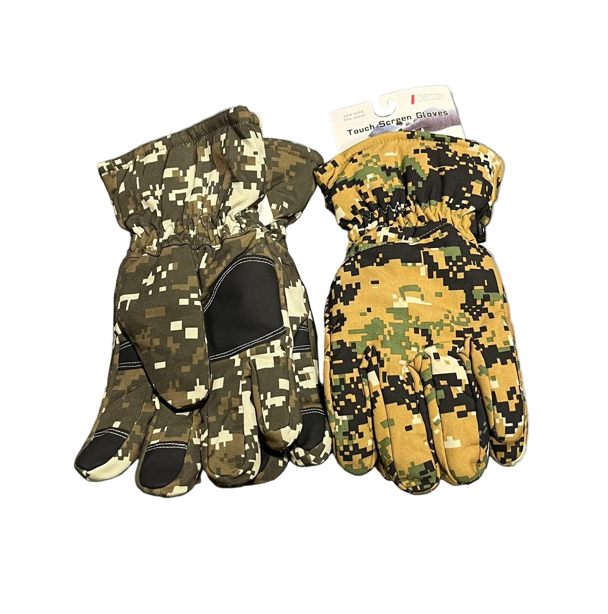 Men's Winter Thick Camo Gloves w/ Touchscreen 12/bx