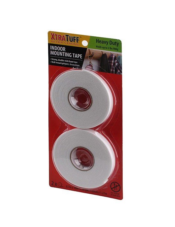 Indoor Mounting Double Side Tape 2pk 6/bx
