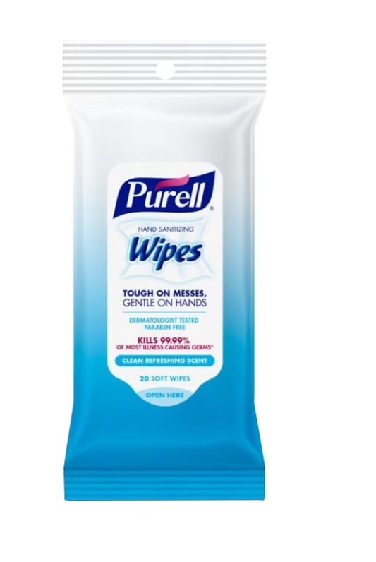 PURELL Hand Sanitizing Wipes, 20/ct 12/bx