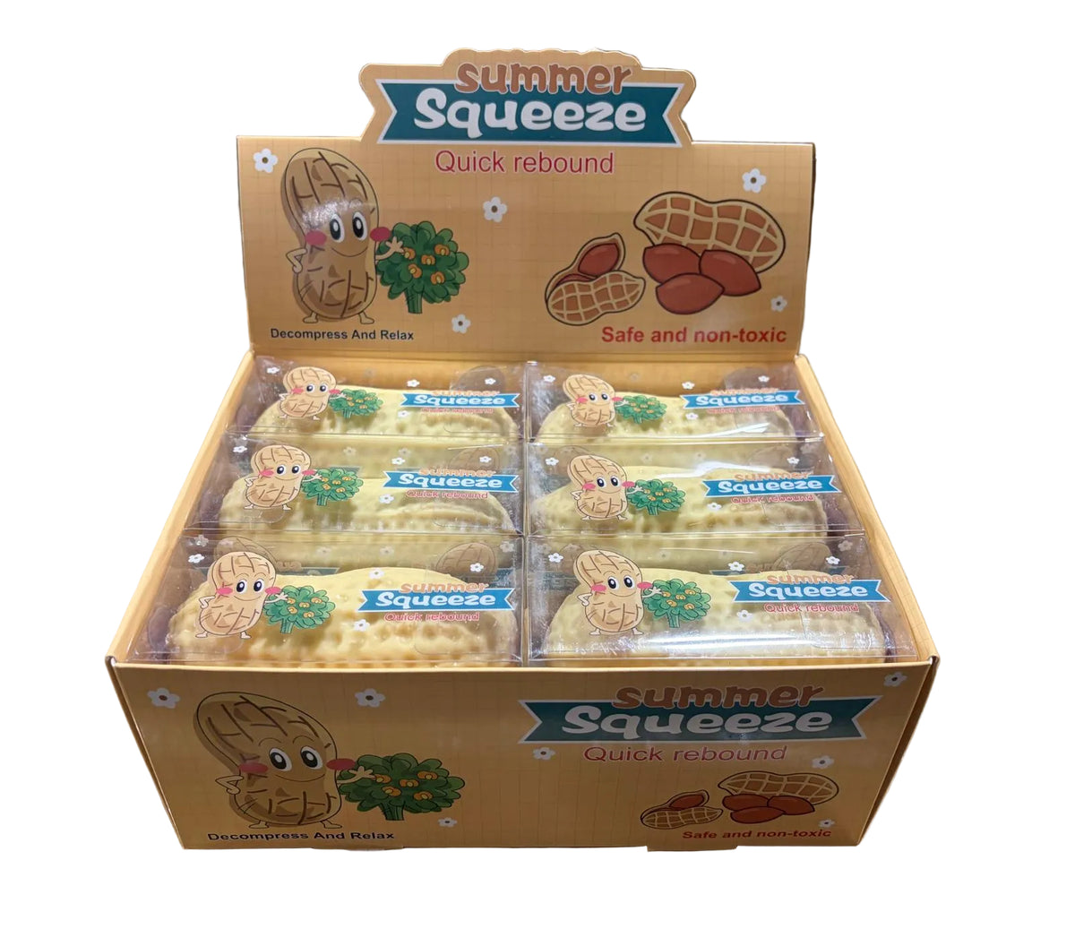 Squishy Crunchy Nut Vent Toy 12/bx