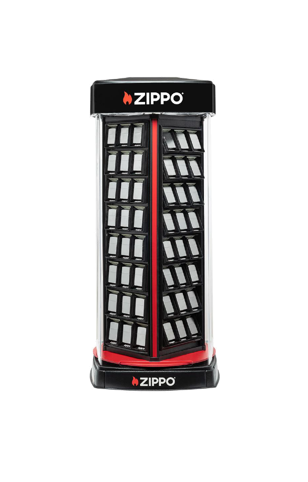 Zippo Lighted Manual Spin Floor Display