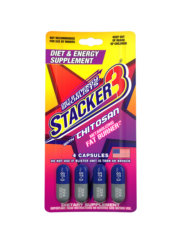 Stacker 3 Diet & Energy supplement 4/ct 24/bx