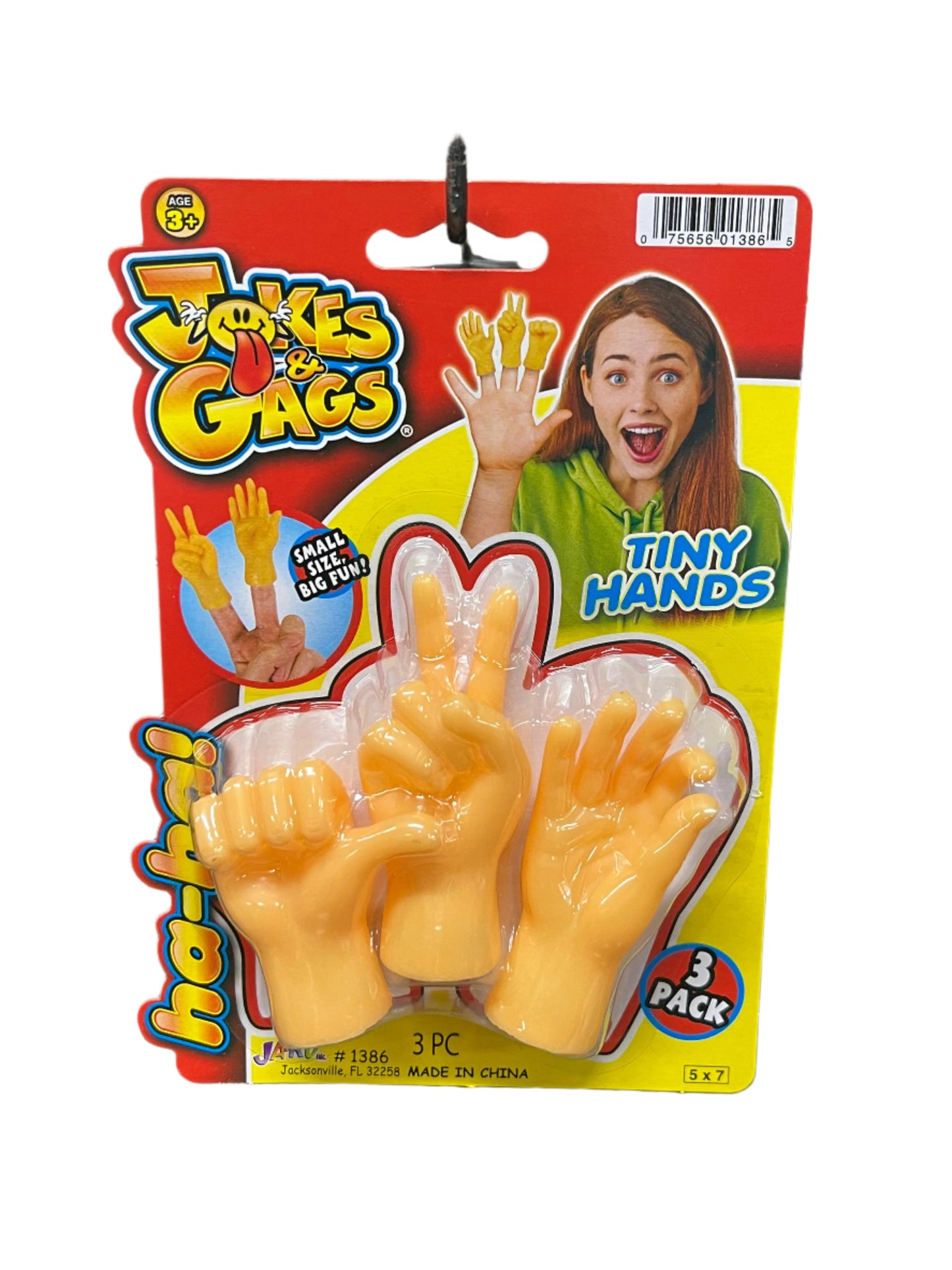 Packaged toy 'Tiny Hands'