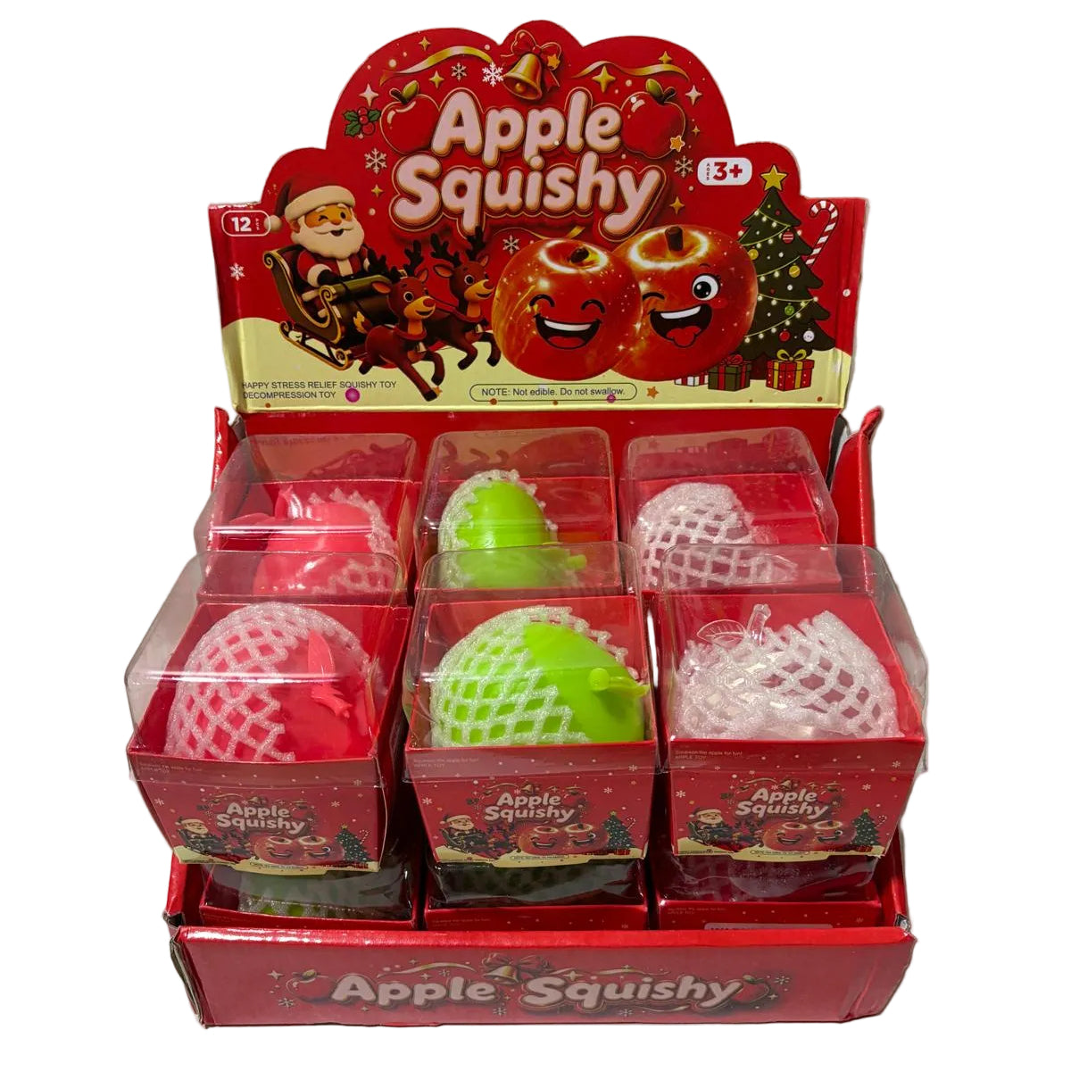 Vaseline Filled Apple Squeeze Vent Toy 12/bx