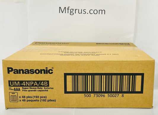 Panasonic Batteries AAA 4-Pk 12/cards