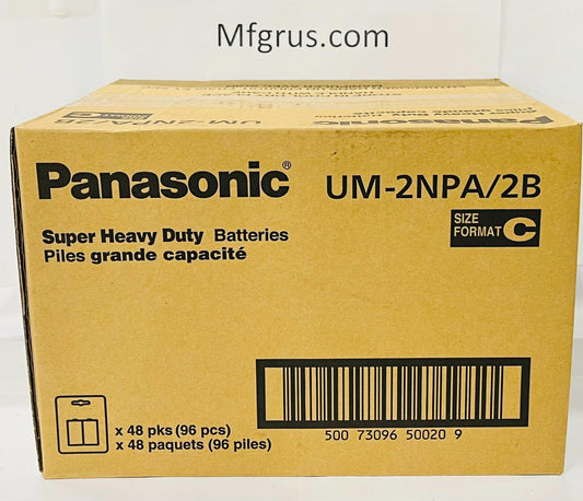Panasonic Batteries C 2-Pk  12/cards