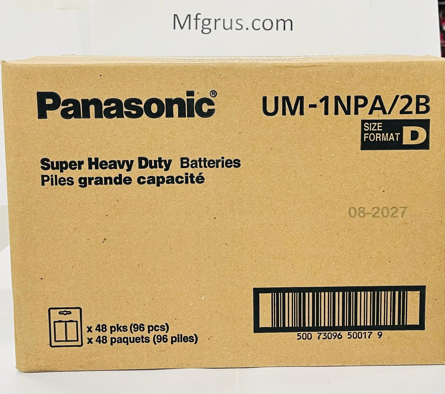 Panasonic Batteries D 2-Pk 12/cards