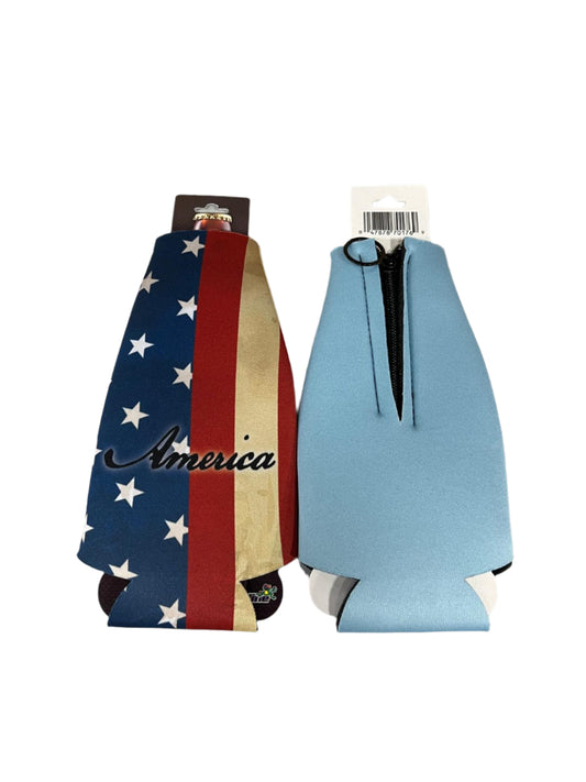 Wholesale Bottle Cooler Clip 12/ct Strip in Patriotic Designs