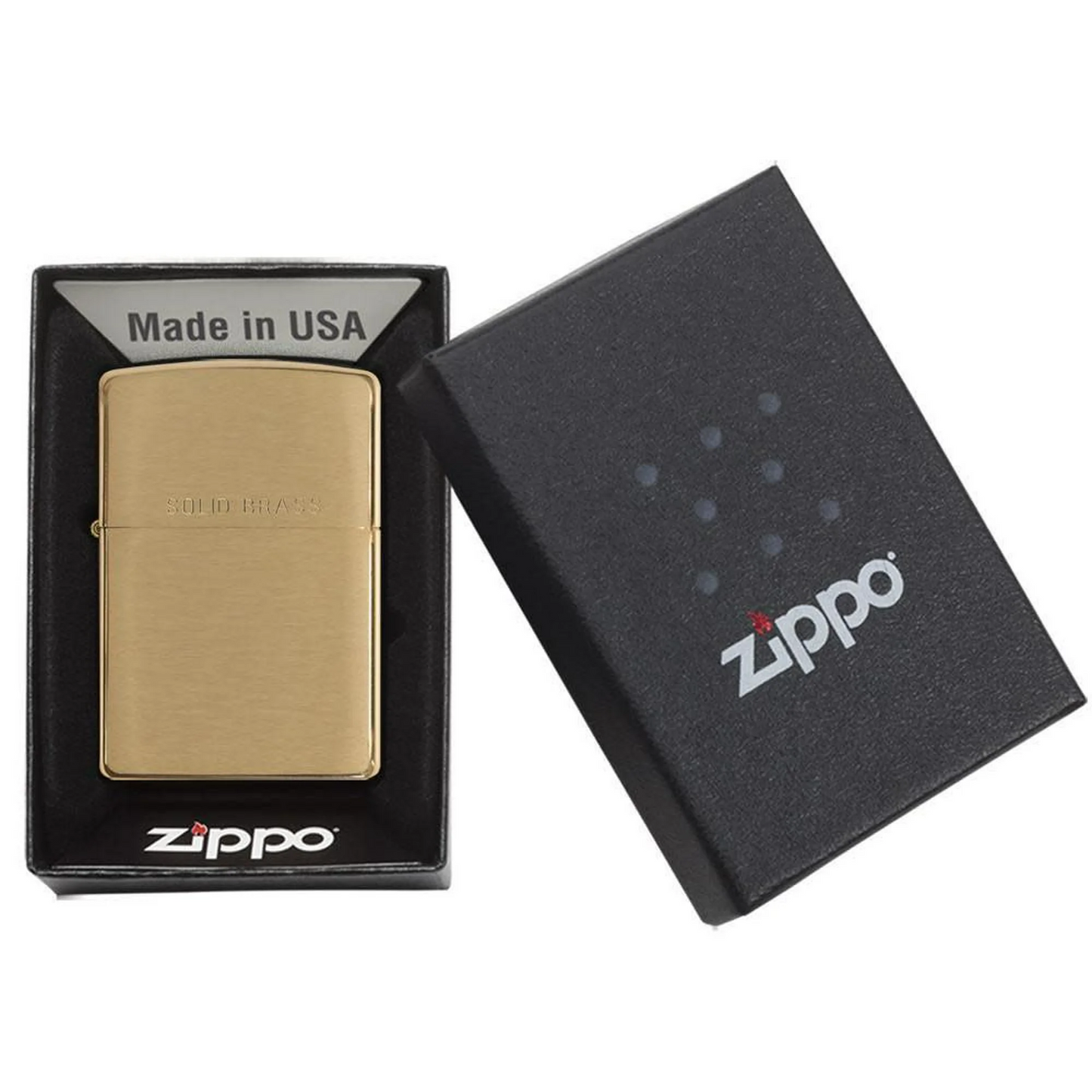 Zippo brushed brass #204