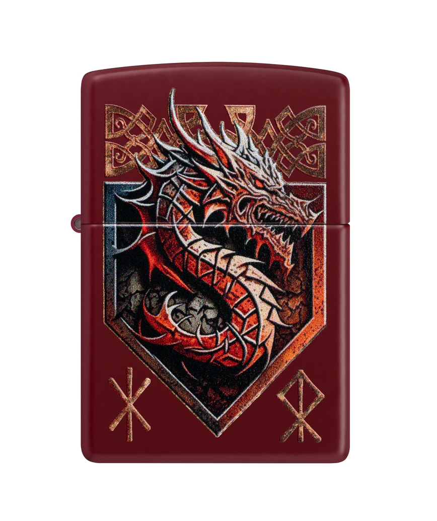 Zippo Dragon Shield Design #47136