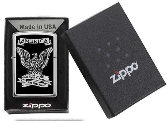 Zippo Black and White Americana #28290