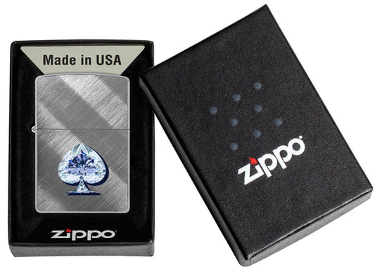 Zippo Gleaming Spade Design #46472