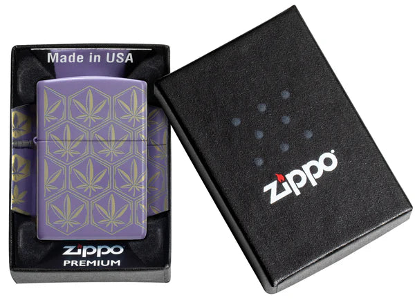 Zippo Honeycomb Cannabis Design #46855