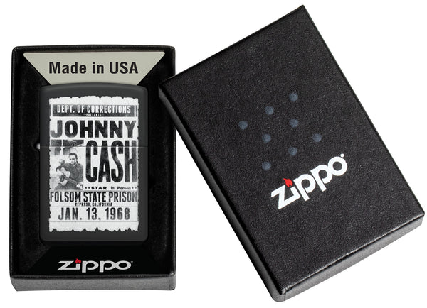 Zippo Johnny Cash Folsom State Design #46490