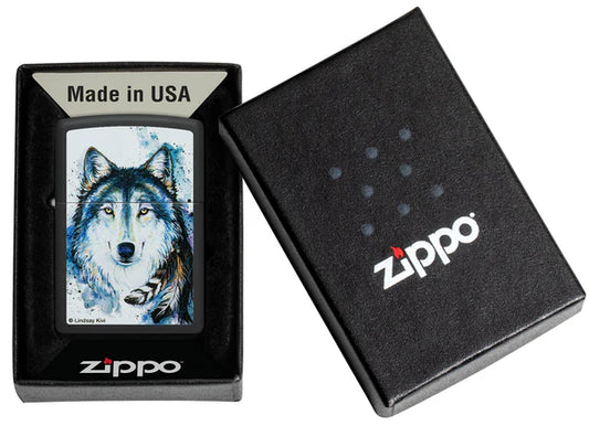 Zippo Lindsay Kivi Good Wolf Design #48936