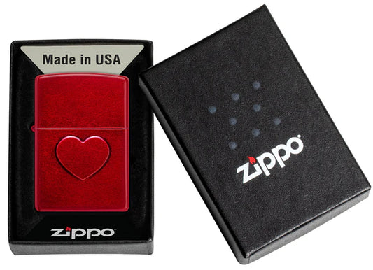 Zippo Stamped Heart Design #46588