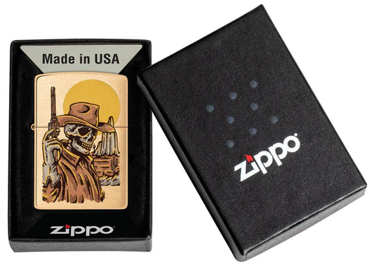 Zippo Wild West Skeleton Design #48519