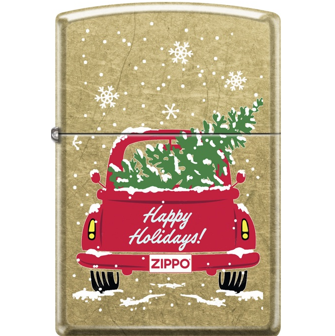 Zippo Car Happy Holidays design