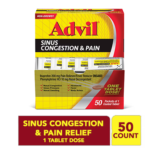 Wholesale Advil Sinus Congestion Pain 50/1pk