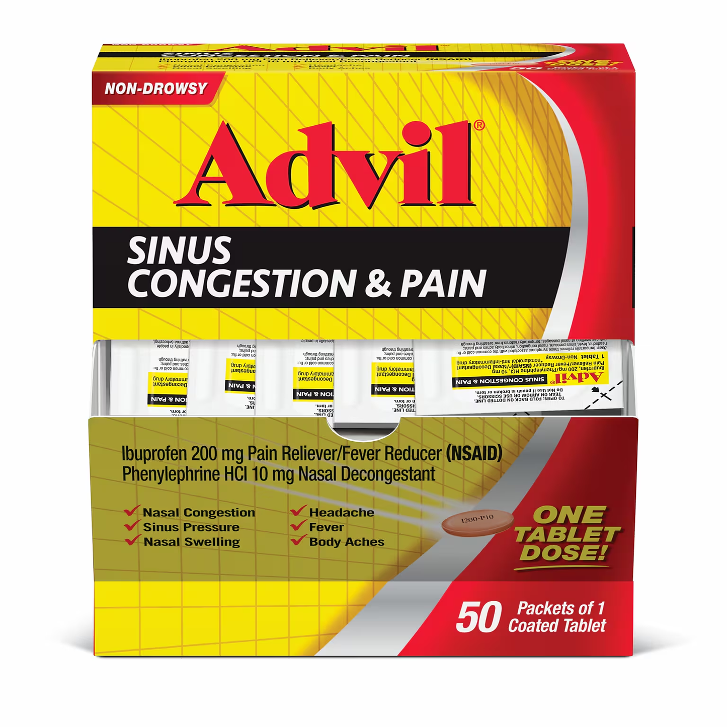 Wholesale Advil Sinus Congestion Pain 50/1pk
