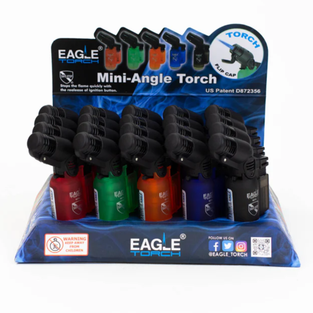 Eagle Mini Angle Single Torch Lighters 20/bx