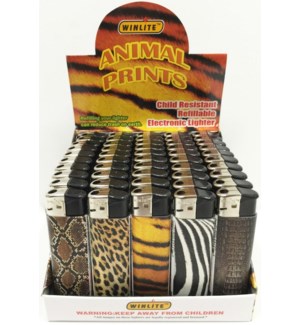 Animal Print Electric Lighter 50/tray