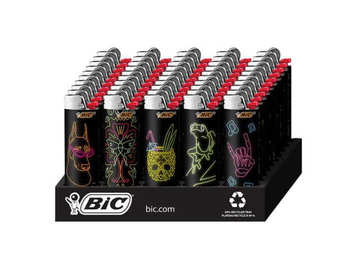 wholesale Bic Neon Lighters 50ct
