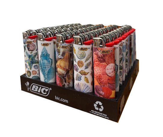 wholesale Bic Seashell Lighters 50ct