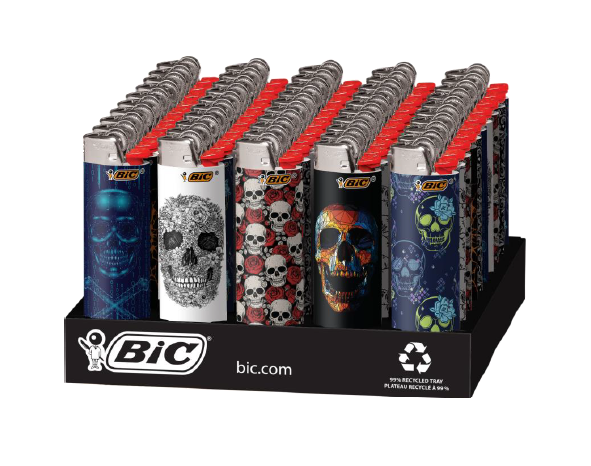 wholesale Bic Skull Lighters 50ct