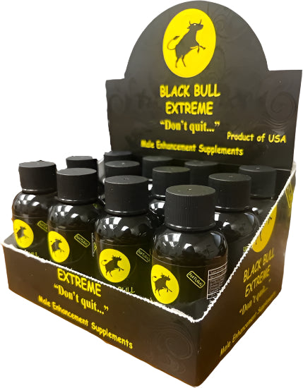 Black Bull Extreme 2oz Shot Bottles 12/bx