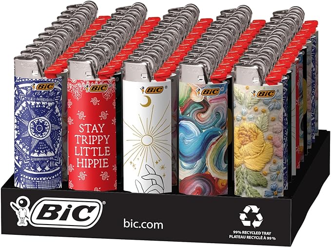 Bic Bohemian Lighters 50ct