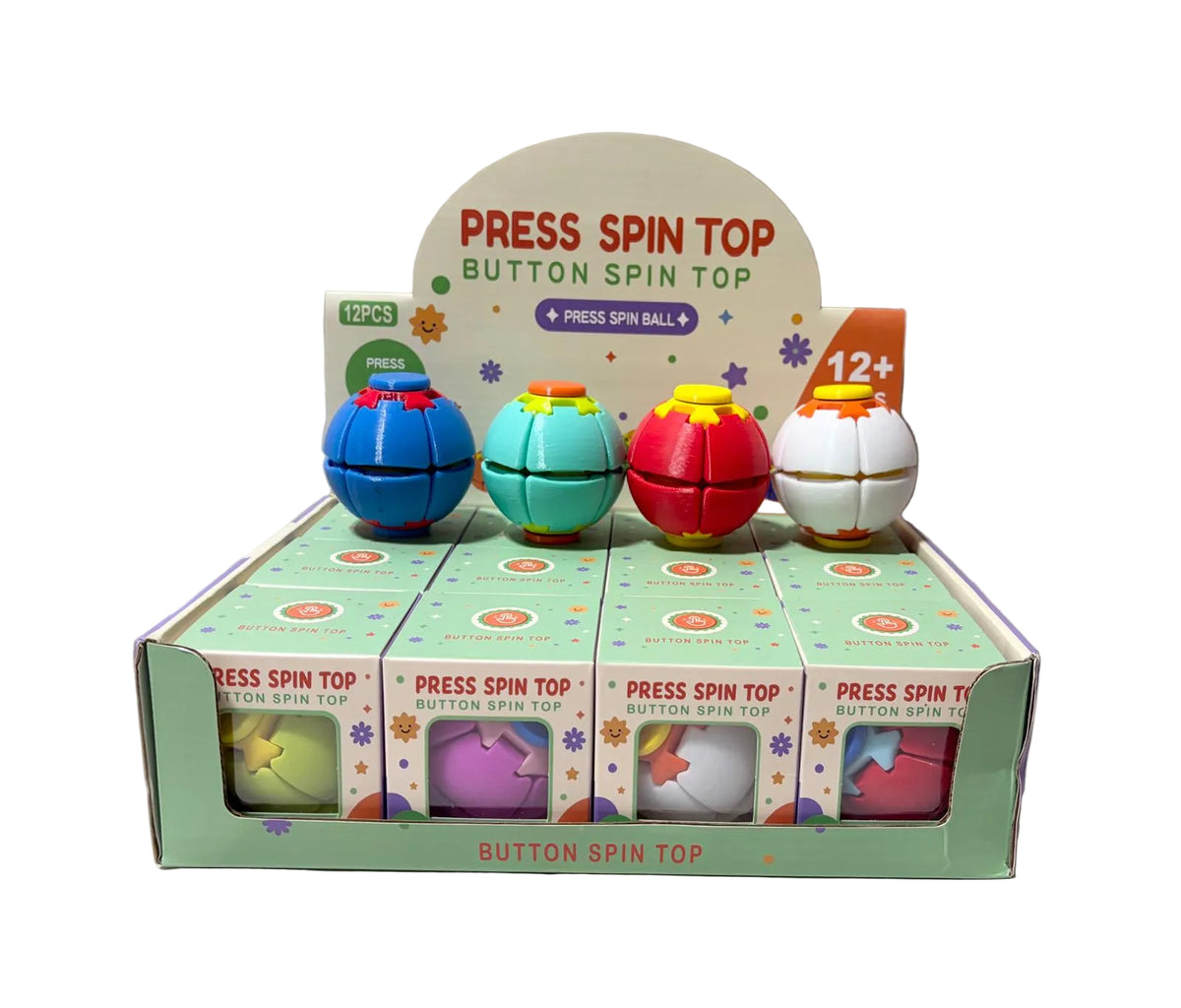 Press Spin Ball Toy 12/display