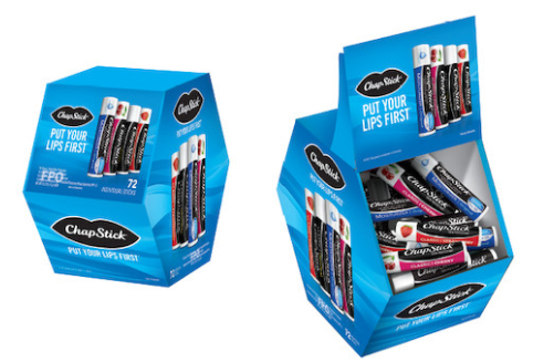 Chapstick 72ct Counter Display