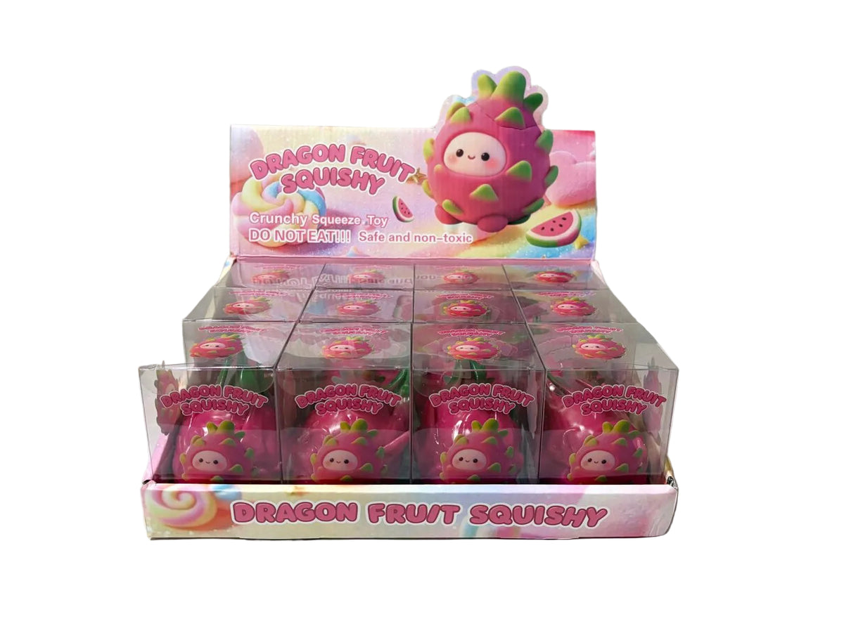 Crunchy Dragon Fruit Squish Toy 12/bx