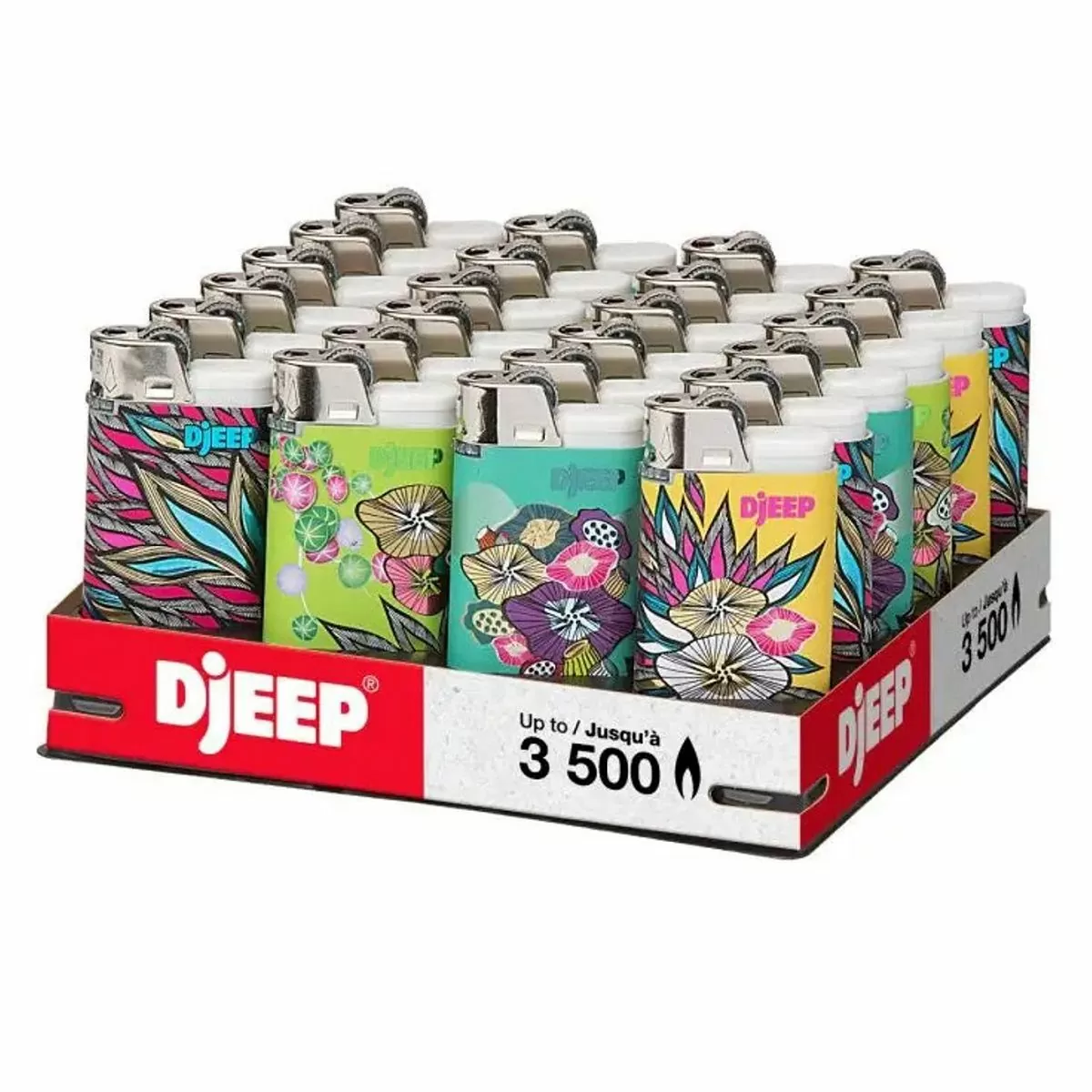 Djeep Wild Flower Lighter 24/tray